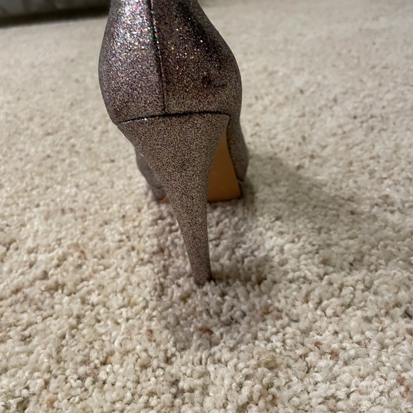Alexander Wang Peep Toe Multi Glitter Heels - Picture 3 of 5